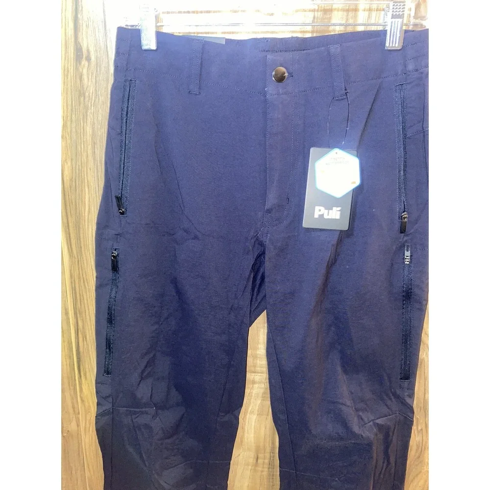 SZ 30 PULI Men's Golf Pants Slim Fit Stretch Tapered,‎ Navy
